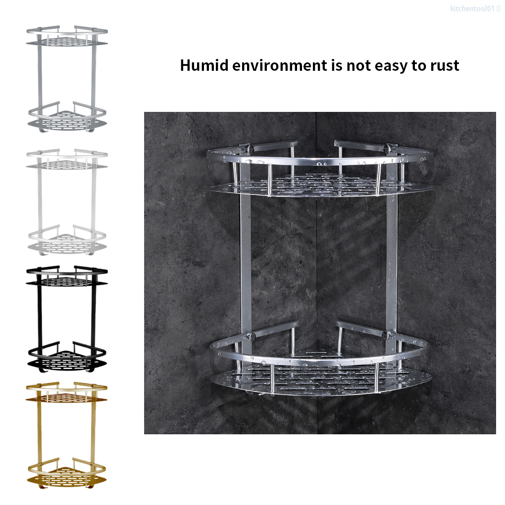 Giá Đựng Đồ Gắn Tường Nhà Tắm / Nhà Bếp Chất Liệu Nhôm Nhám Chịu Lực Tốt.... | BigBuy360 - bigbuy360.vn