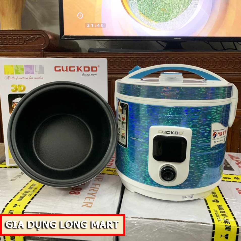 Nồi cơm điện CUCKOO 3D GK-208 Dung Tích 1.2L - 1.8L Công Xuất 900W, Lòng Siêu Dày Cơm Ngon,  Bảo Hành 12 Tháng
