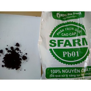 1kg phân trùn quế Sfarm gói lẻ