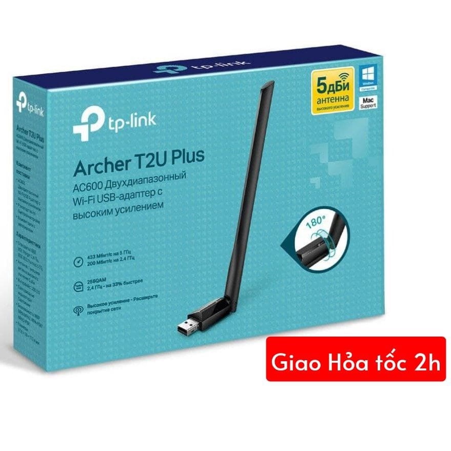 USB WiFi TPLink TL WN722N 2.4G và T2U 5G 600Mbps wifi + bluetooth cho laptop pc linux MacOS tp link