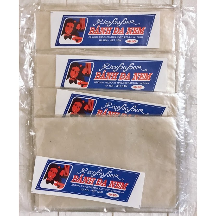 1 thếp Bánh đa nem cuốn sống đặc biệt Ricepaper 10 tờ