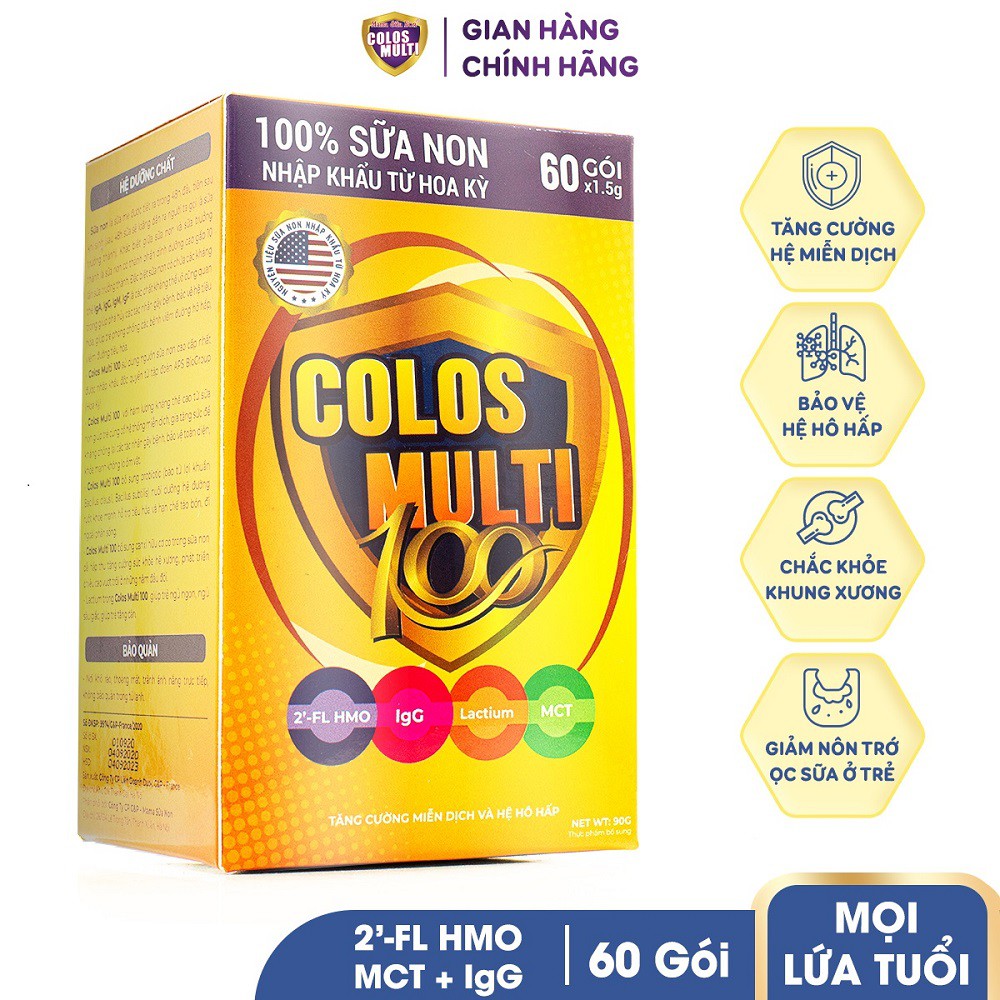 Sữa non cho bé biếng ăn, tiêu hóa kém - Sữa bột Mama Sữa Non Colos Multi 100 hộp 90g -[HÀNG CHÍNH HÃNG]