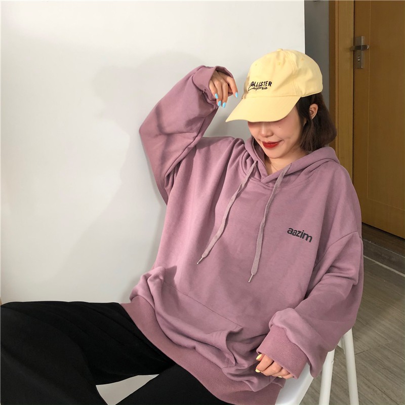 Áo Hoodie Nỉ Da Cá Ulzzang Dáng Rộng Cho Nữ HD74 - Liti shop