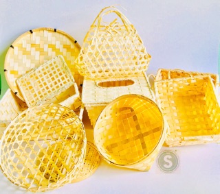 Giỏ  Đan Tre Đựng Đồ, Decor  Chụp Hình G6.1