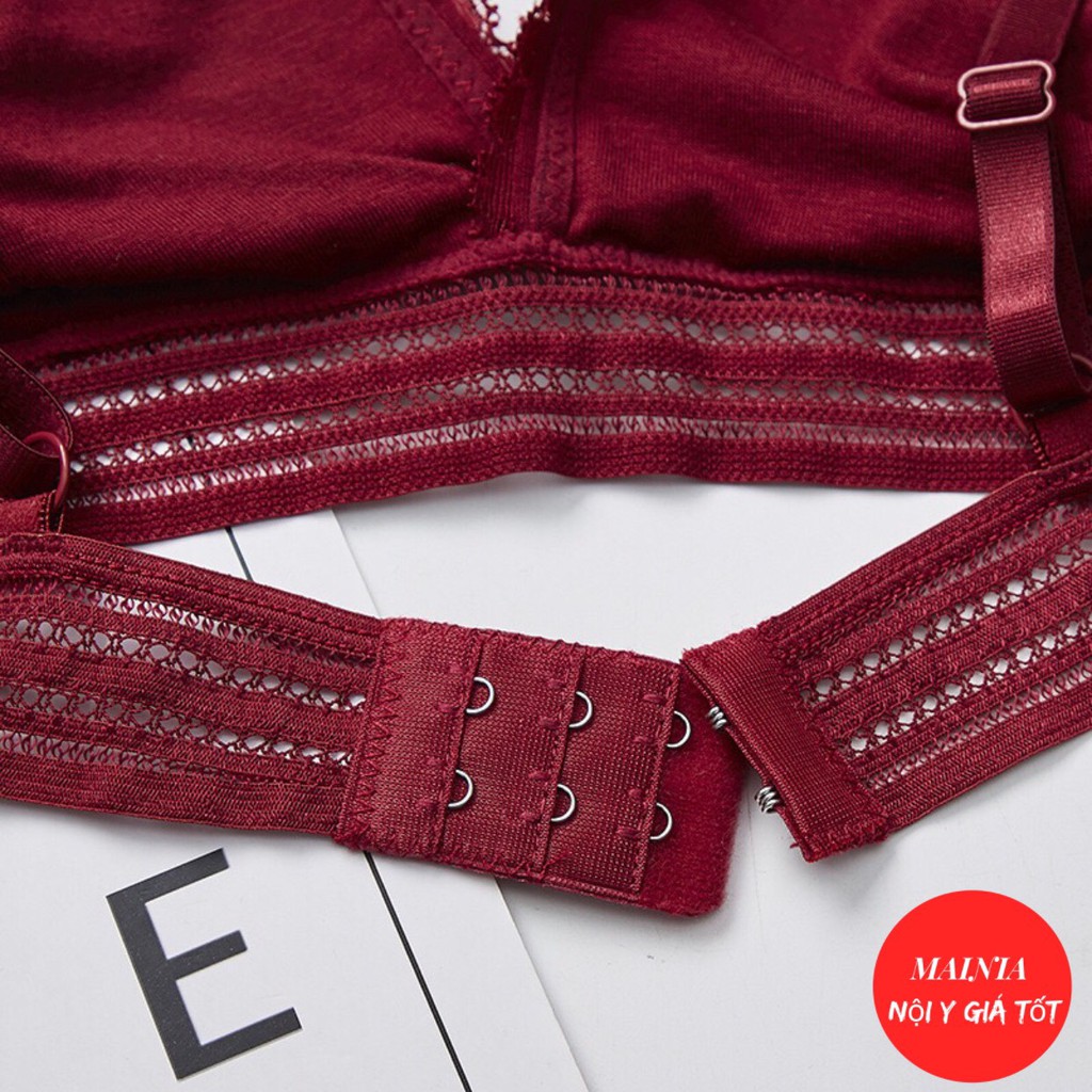 Áo Lót Bra Ren Hoa Cúc Không Gọng Mút Mỏng Sexy Quyến Rũ Mainia Shop