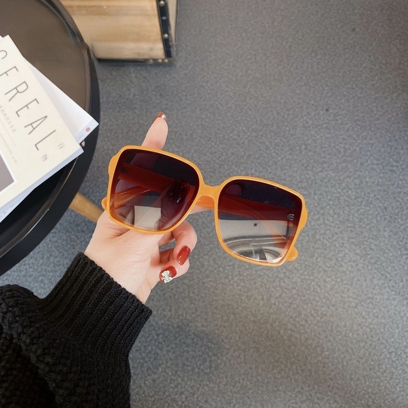 Kính Mát Tròng Vuông Cỡ Lớn Thời Trang Phương Tây