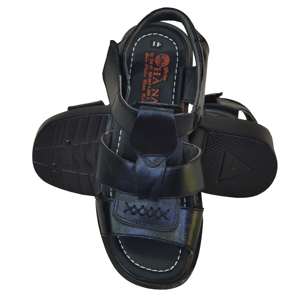 Giày Sandal nam TiTi ĐÔ da bò thật cao cấp DNA2137a