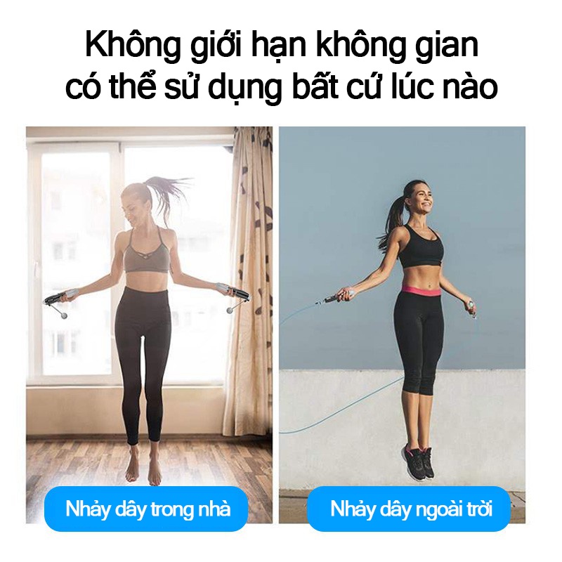 Dây Nhảy đếm điện Tử Mới 4 Chế độ Thông Minh Sử Dụng Sức Khỏe Khoa Học