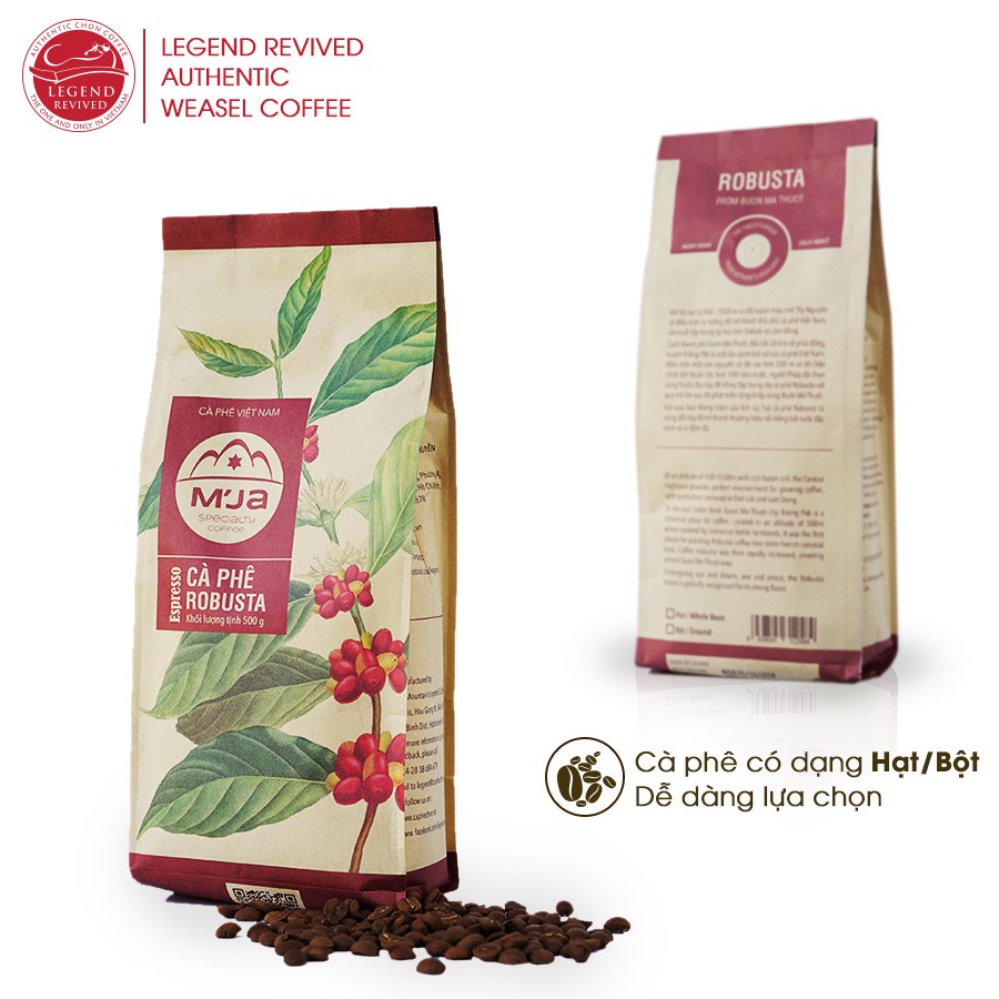 Cà Phê Đặc Sản M’Ja Robusta Túi 500g | BigBuy360 - bigbuy360.vn