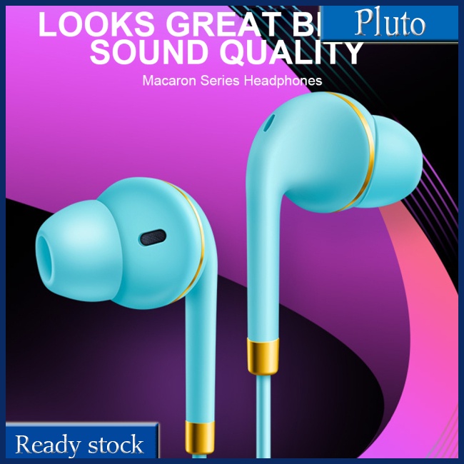 Tai Nghe Bass Thể Thao Có Dây Điều Khiển Điều Khiển Chơi Game Tương Thích Với Iphone Oppo Xiaomi Vivo