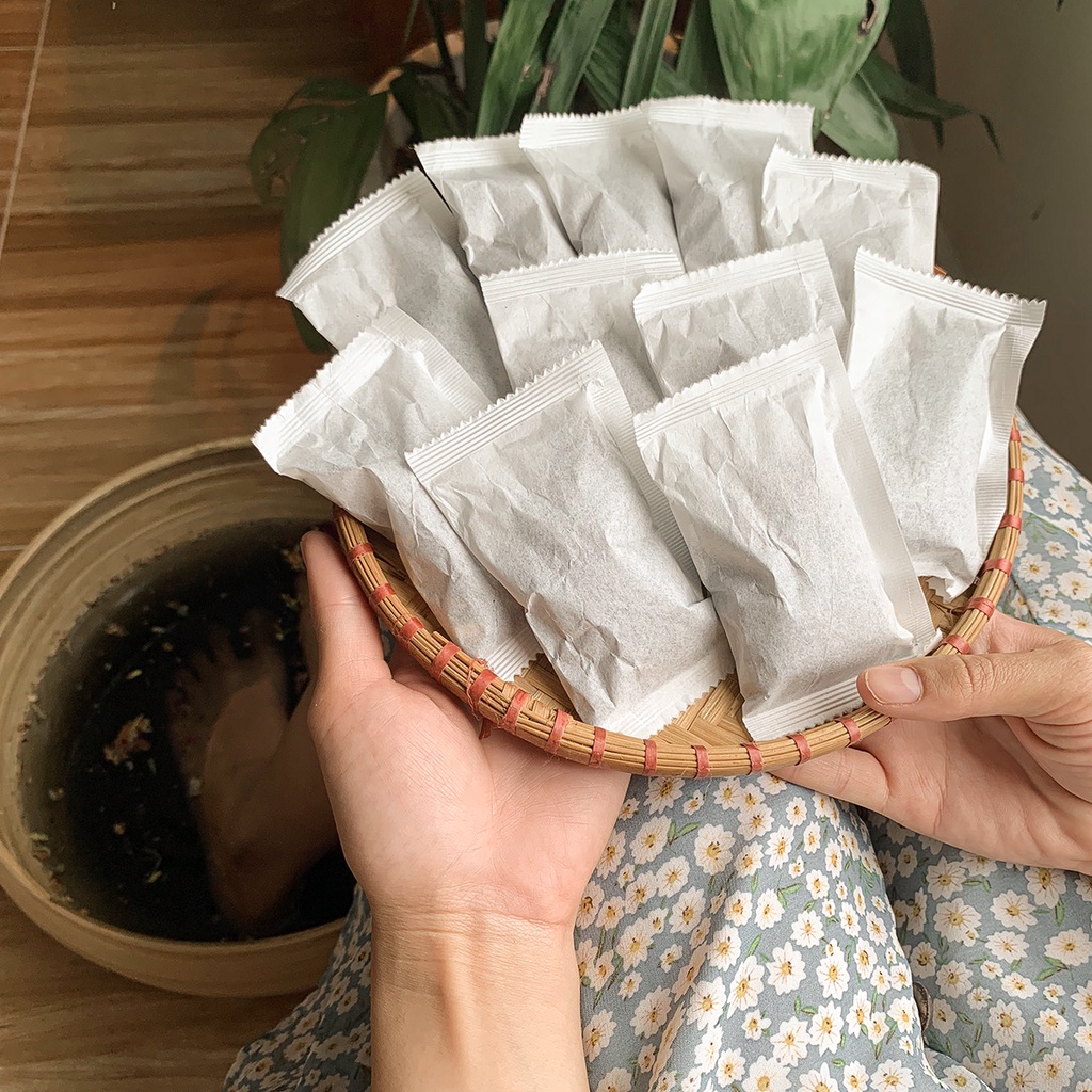 Set 10 túi muối ngâm chân thảo dược GREEHOP (Handmade)