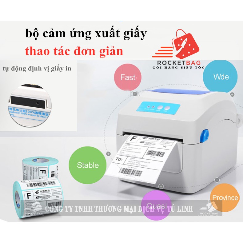 Máy in nhiệt chuyên dụng in đơn TMDT GPRINTER GP1324D | BigBuy360 - bigbuy360.vn