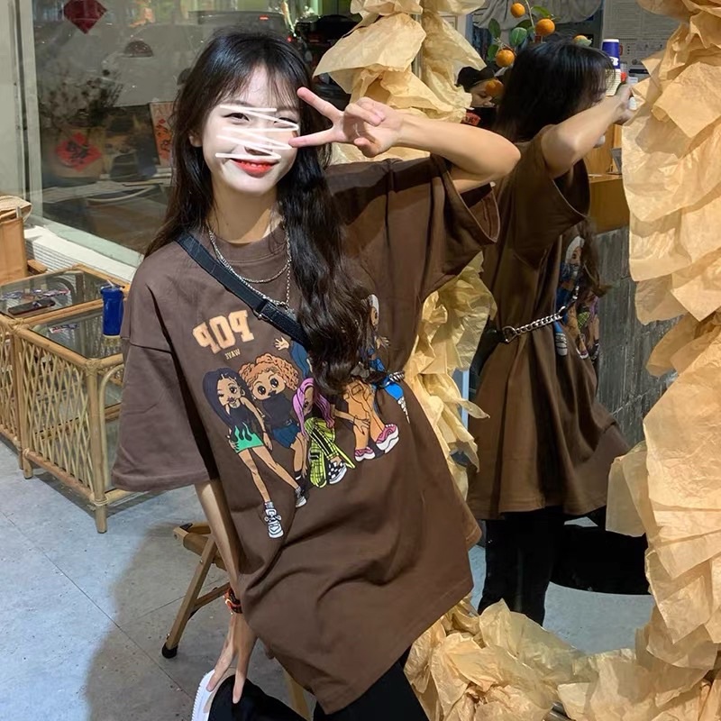 Áo phông nâu hình