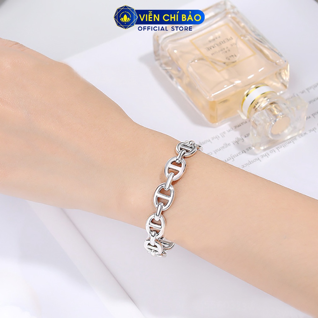 Vòng tay bạc nữ Xích đan chất liệu bạc Thái 925 thời trang phụ kiện trang sức nữ thương hiệu Viễn Chí Bảo L000020