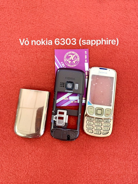 Vỏ nokia 6303 zin full bộ - mới 100%