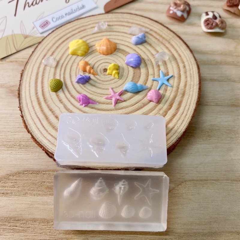 Khuôn nails resin UV hình thỏ và mickey