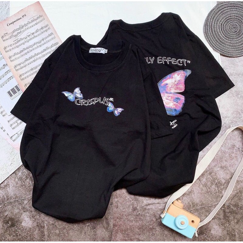 Áo thun tay lỡ dáng Unisex form rộng phong cách Ulzzang CRISPUS