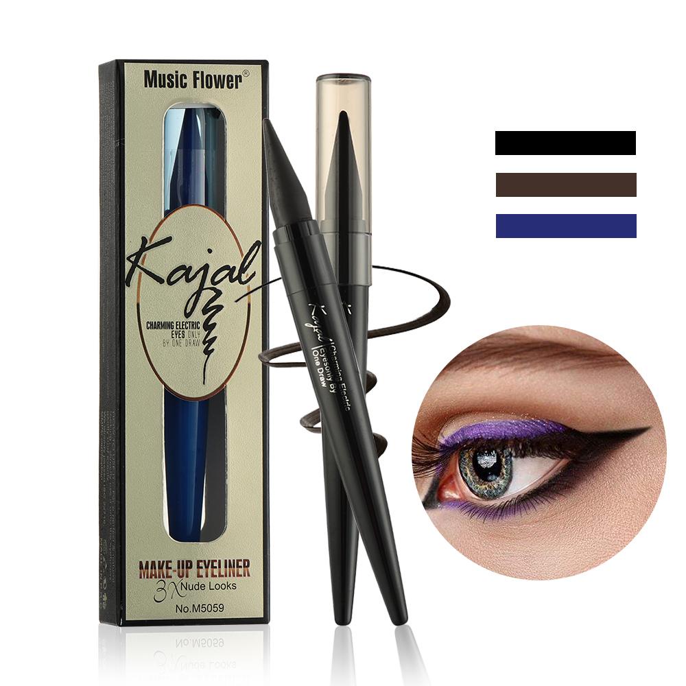 KAREN Bút Kẻ Mắt Màu Đen / Xanh Dương / Nâu Không Nhòe Chống Thấm Nước