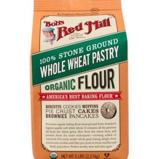Bột mì mềm nguyên cám hữu cơ Bob Red Mill usda 2,27kg organic whole wheat pastry