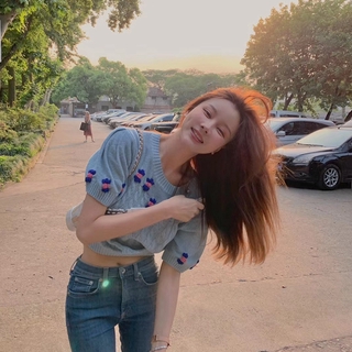 Áo len móc thủ công nữ croptop 73065