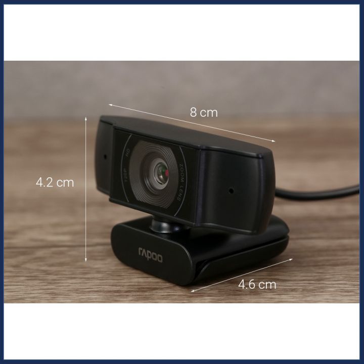 Webcam Rapoo C200 HD 720p - Bảo hành 24 tháng chính hãng