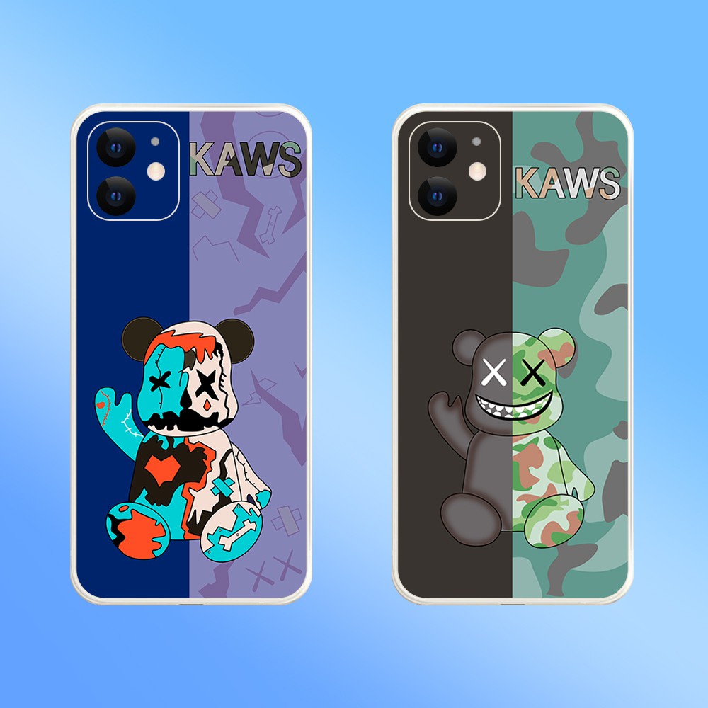 Ốp lưng Samsung A10/A10S/A51/A32/A12/....dẻo cạnh vuông bảo vệ camera hình Kaws.