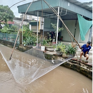 Lưới đánh cá vó bắt cá vó kéo cá đan thủ công