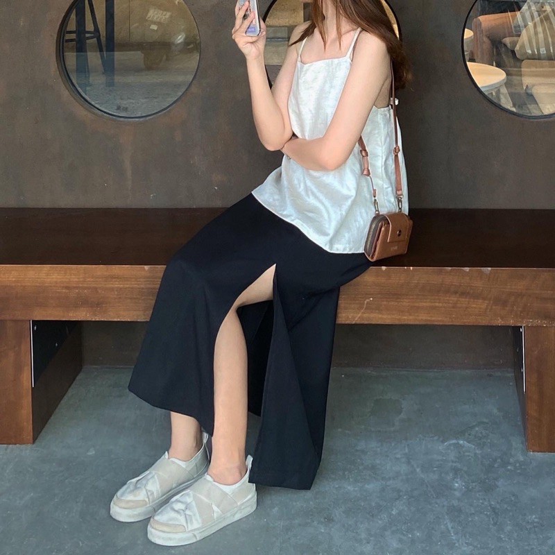 Gaon Top/ Dress (Váy áo linen dây chéo hở lưng) (có may bigsize) | BigBuy360 - bigbuy360.vn