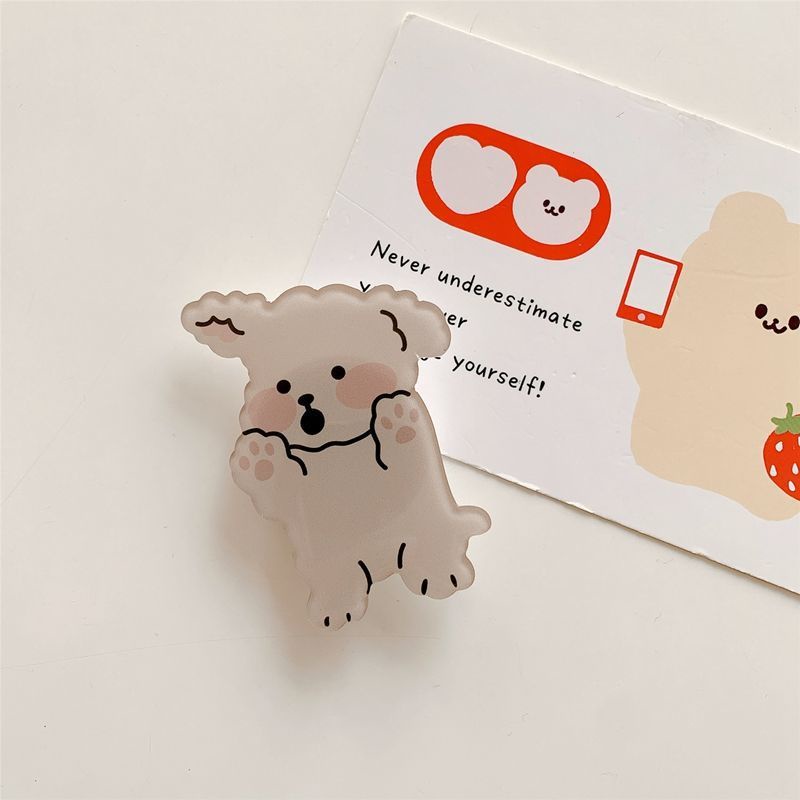 Giá Đỡ Điện Thoại Bằng Acrylic Hình Chú Cún Đáng Yêu