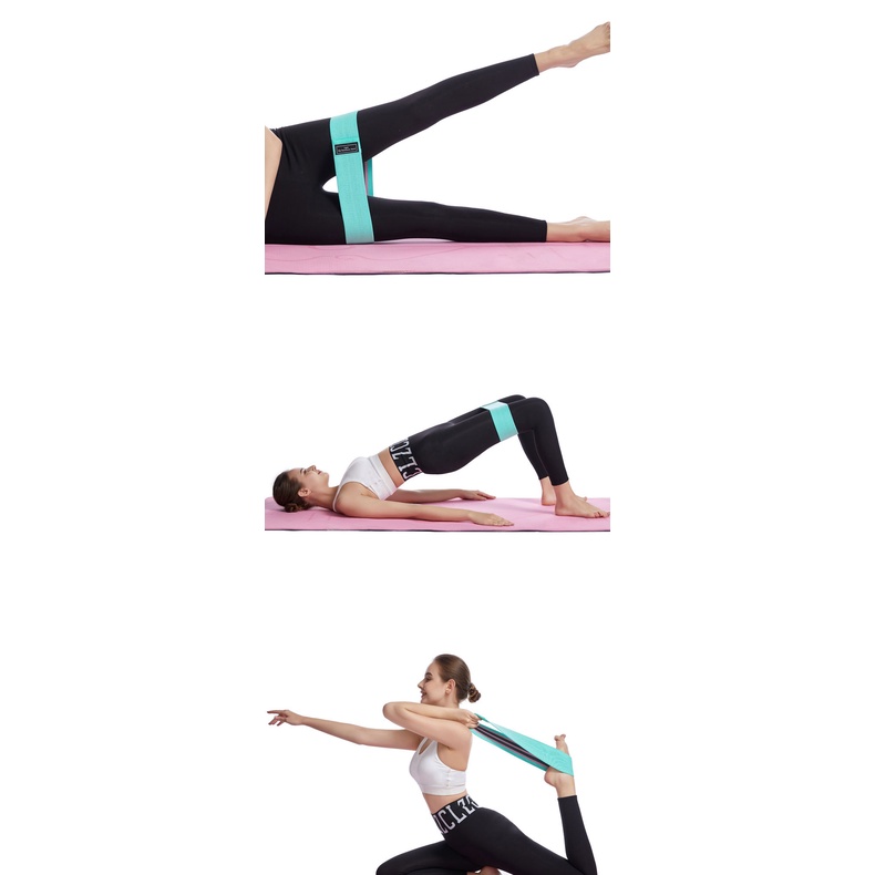 Dây kháng lực Mini band vải siêu bền hỗ trợ tập gym, tập mông, tập chân