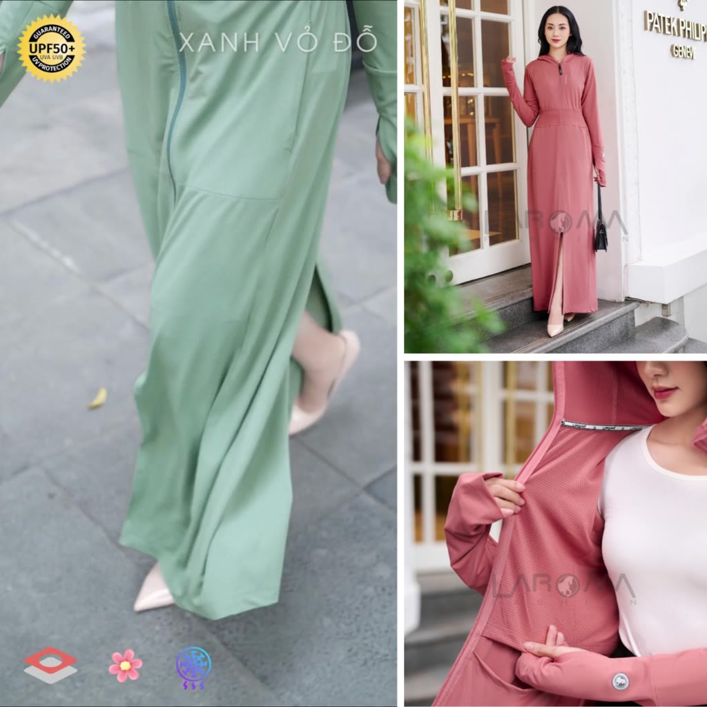 [Mã FADEP0610 giảm 10K đơn 99K] LAROMA Choàng chống nắng nữ 2 lớp UPF50+ | Làm mát | Vải thơm | Kháng khuẩn | BigBuy360 - bigbuy360.vn