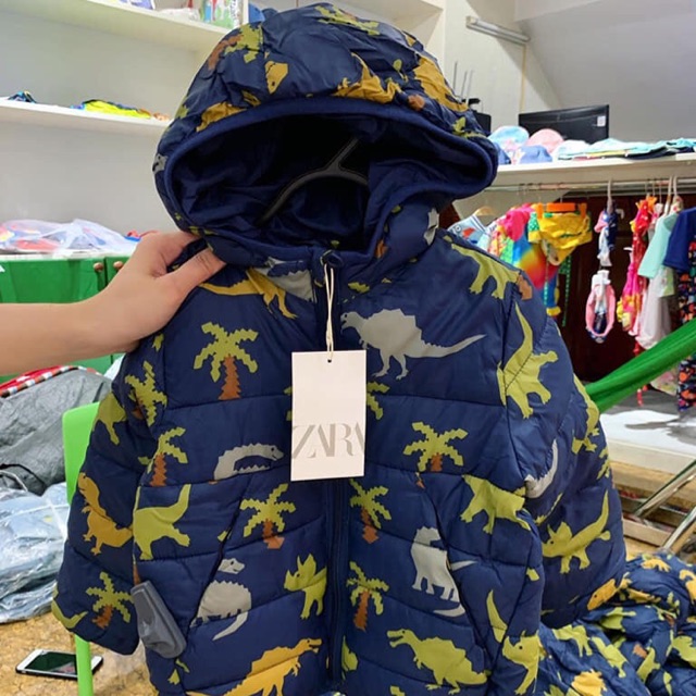 Áo khoác Zara VNXK khủng long bé trai