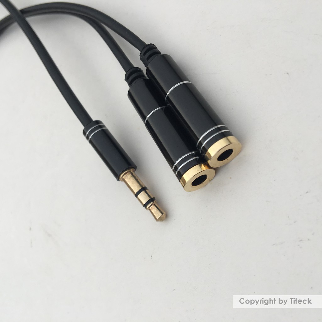 [Mã ELHACE giảm 4% đơn 300K] Cáp chia Audio 1 ra 2 chuẩn 3.5mm