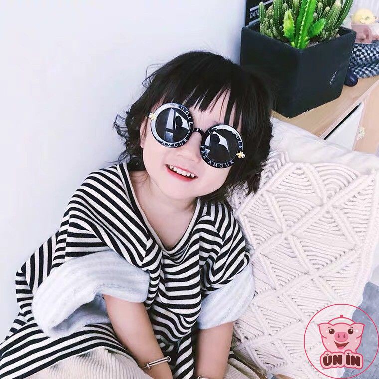 Kính mắt cho bé - Kính râm Little Bee cho bé trai bé gái chống tia UV phong cách Hàn Quốc KLB02