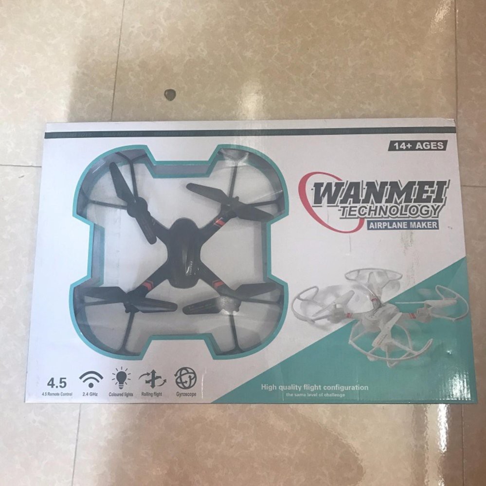 Máy bay điều khiển từ xa 4 cánh Mould King Super-S WanMel 14+ AGES 4.5