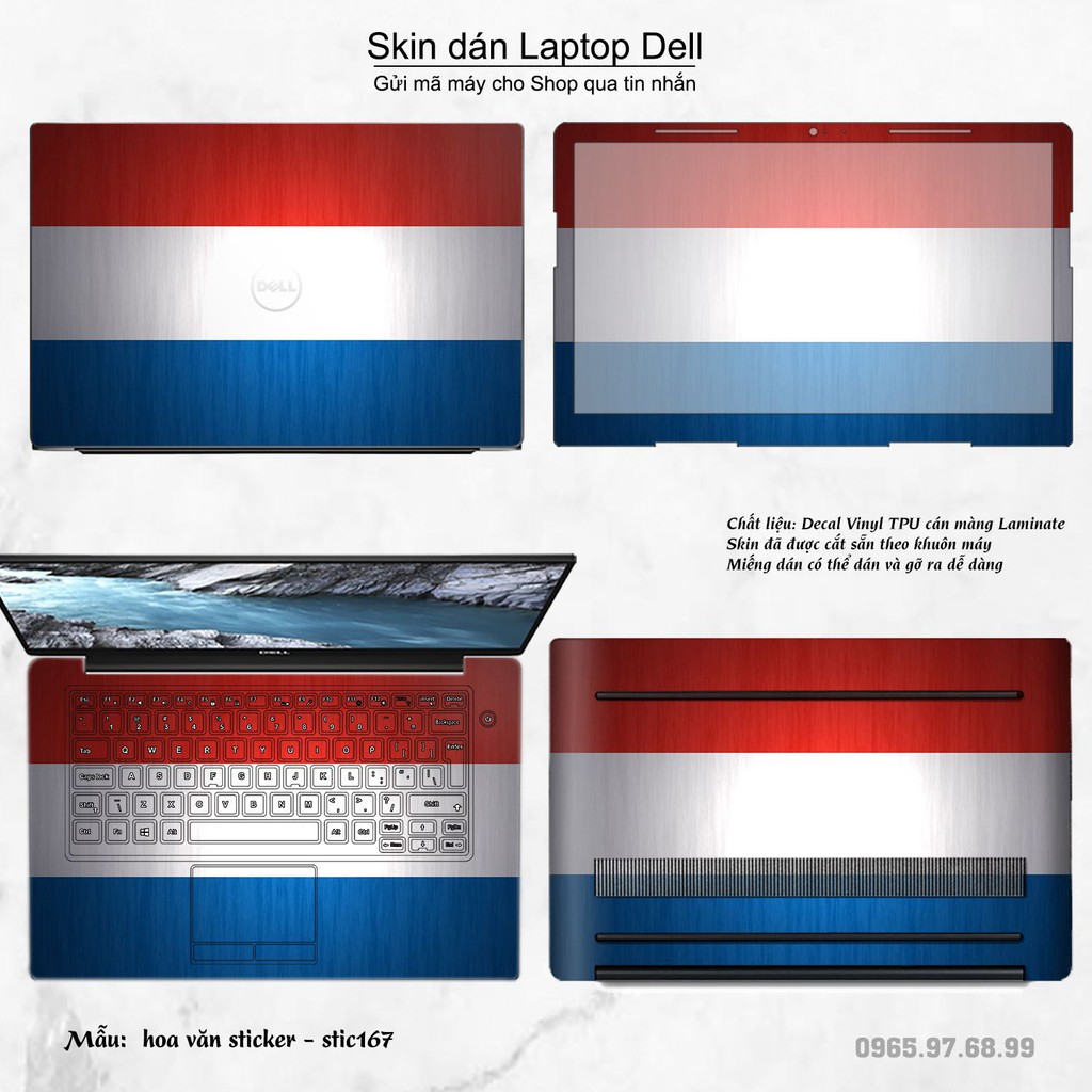 Skin dán Laptop Dell in hình Hoa văn sticker _nhiều mẫu 28 (inbox mã máy cho Shop)