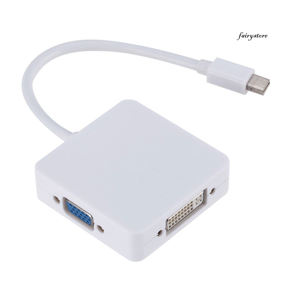 Cáp Chuyển Đổi 3 Trong 1 Mini Display Port Dp Sang Hdmi Vga Dvi Cho Macbook