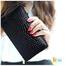 COMBO 10 Túi cầm tay họa tiết da cá sấu thời trang cho nữ