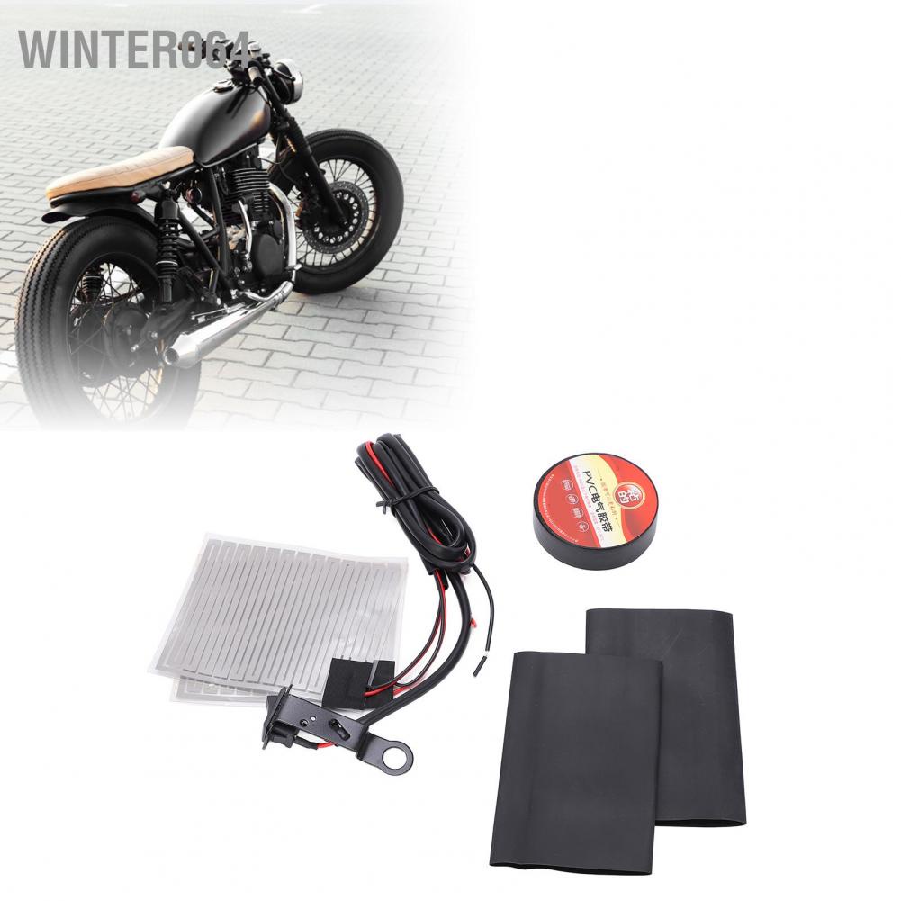 Winter064 Universal Heated Grips Motorcycle Electric Heating Handle Kit Refit Insert Handlebar Pad 12V