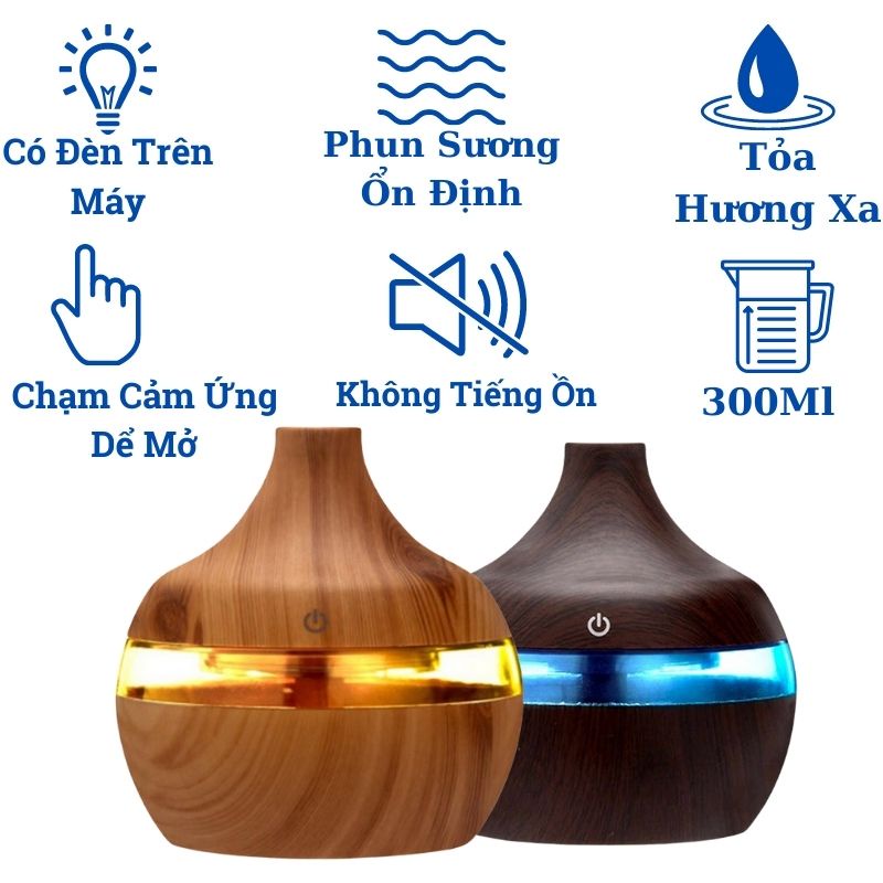 Máy Xông Tinh Dầu Phun Sương Aroma Máy Khuếch Tán Tinh Dầu Phun Sương Toả Hương Tạo Ẩm Thơm Mát Phòng Và Đuổi Muỗi