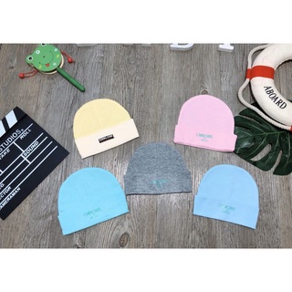 Mũ cotton nỉ cho bé sơ sinh trai gái