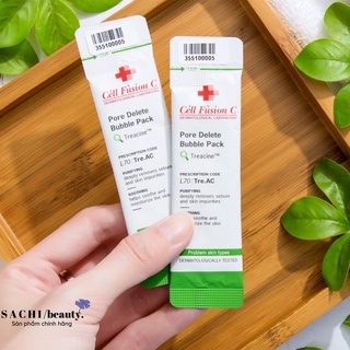 CELL FUSION - Mặt nạ đất sét sủi bọt Cell Fusion C Pore Delete Bubble Pack (12 gói)