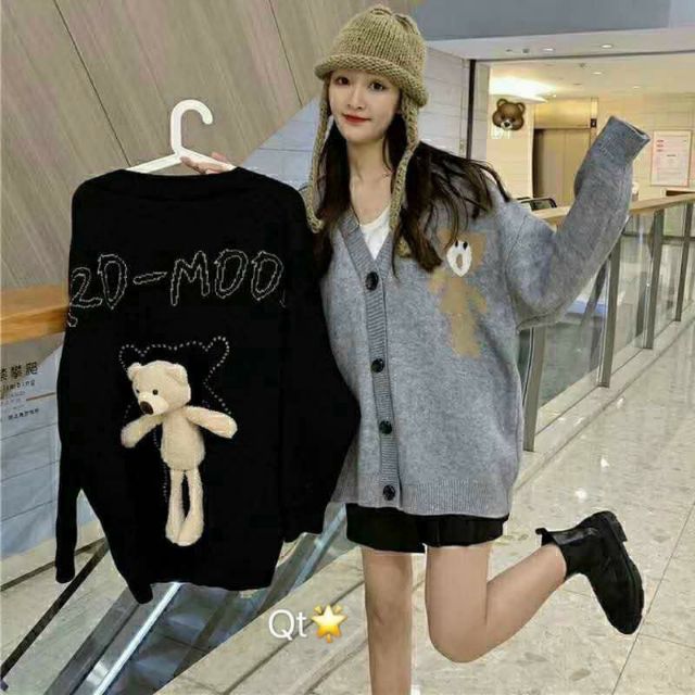 ÁO KHOÁC NỈ GẤU