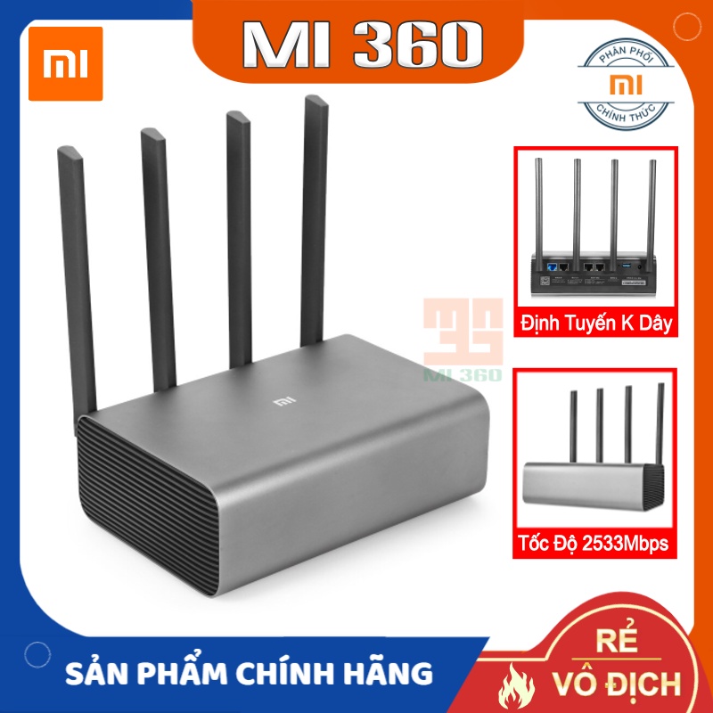 Router Wifi Xiaomi Pro 4 Râu✅ Bộ Phát Wifi Router Xiaomi Pro AC2600✅ Hàng Chính Hãng