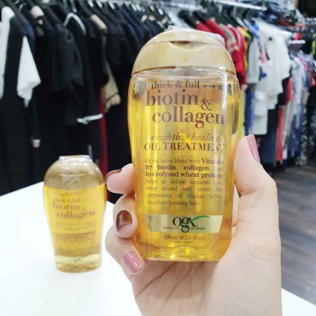 Dưỡng tóc OGX Biotin & Collagen Weightless Healing oil 100ml | BigBuy360 - bigbuy360.vn