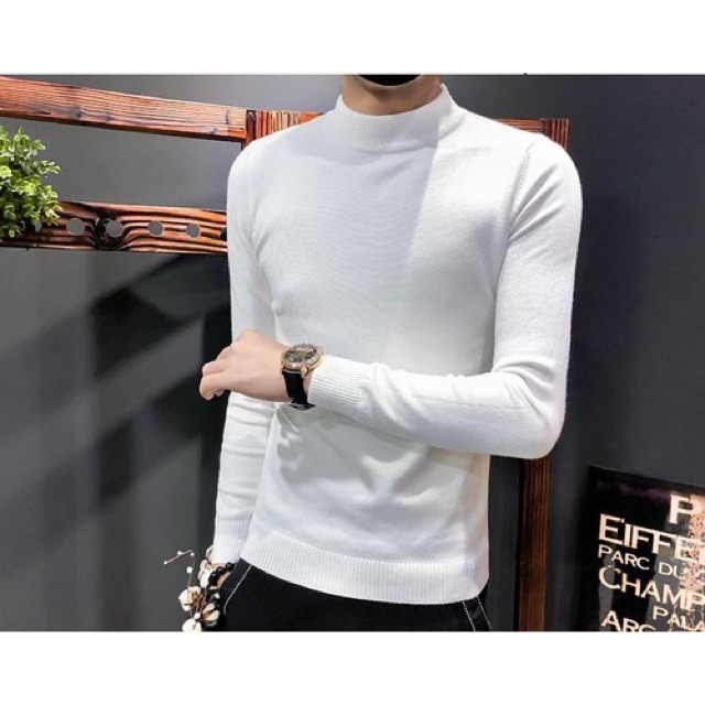 Áo len Nam cổ 3 phân