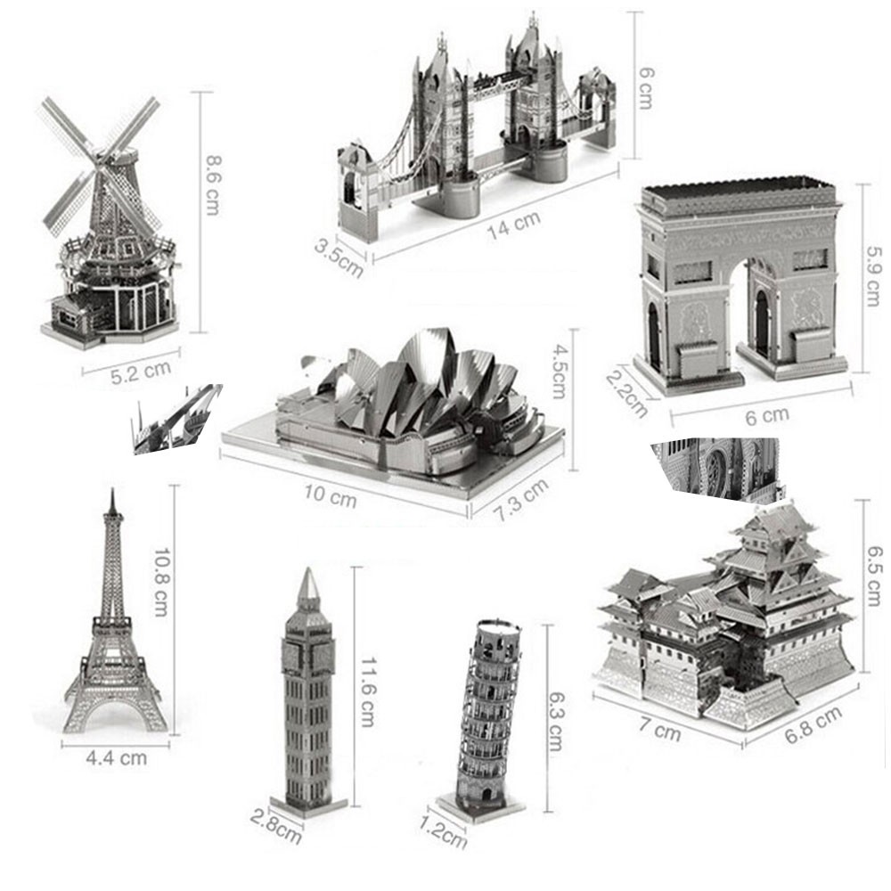 Đồ chơi lắp ráp mô hình 3d bằng thép không gỉ