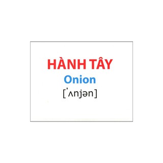 FlashCard Thế Giới Xung Quanh - Tập 2: Rau-Củ