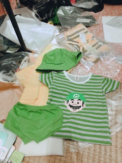 Set bộ 3 chi tiết mario bé trai
