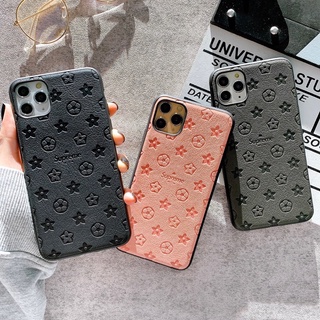 Ốp Lưng Da IMD Dập Nổi 3D Họa Tiết Supreme